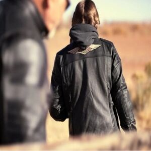 NWT HARLEY-DAVIDSON 120TH ANNIVERSARY NOSTALGIA TRIPLE VENT LEATHER JACKET SZ XL